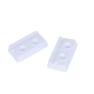 White Two-Well Dental Mixing Palettes - MW02, 200 per pack