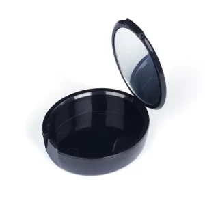 Black Compact Denture Case with Mirror - DB15, 1 case
