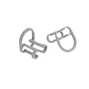 Grey Dental Cotton Roll Clips - CDM, 5 per pack