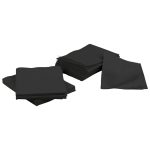 Black 3-Ply Dental Patient Bibs – 13 × 18 Inch, 500 per Case