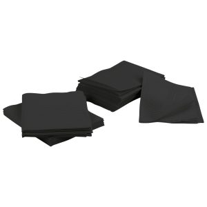 Black 3-Ply Dental Patient Bibs – 13 × 18 Inch, 500 per Case