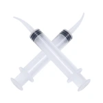 Curved-Tip Irrigation Syringes - 12 ml, Pack of 50