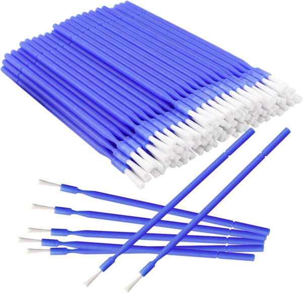 100 Pcs Disposable Interdental Brush, 4 Colors Dental Micro Applicator Brush Micro Swabs Applicator - Oral Dental Hygiene Tooth Cleaning Tool